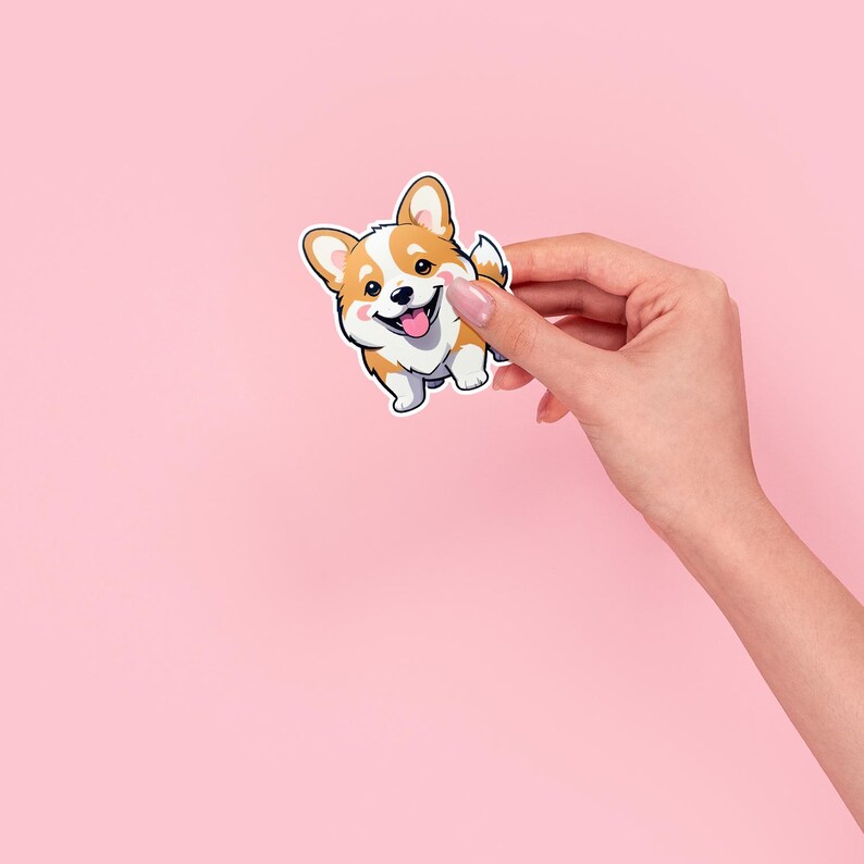 20pcs Cute Puppy Art Printable Stickers Jpg, Inspirational Sticker Jpg ...