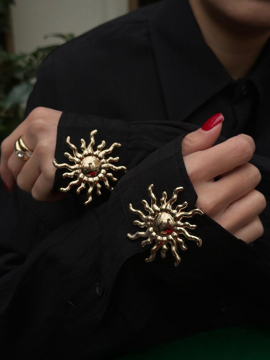 Luxury Shirt Button, Gold Cuff Button , Button Cover Cufflinks ...