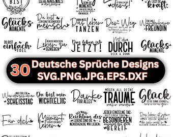German Sayings SVG Bundle for Bags - Cricut & Plotter Designs - Gift Ideas , Instant Download