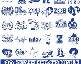 Zeta Phi Beta SVG/PNG Bundle: Heart Dove Cut File, ZPB Svg, Sisterhood Sorority, Zeta Phi Beta 1920 Instant Download