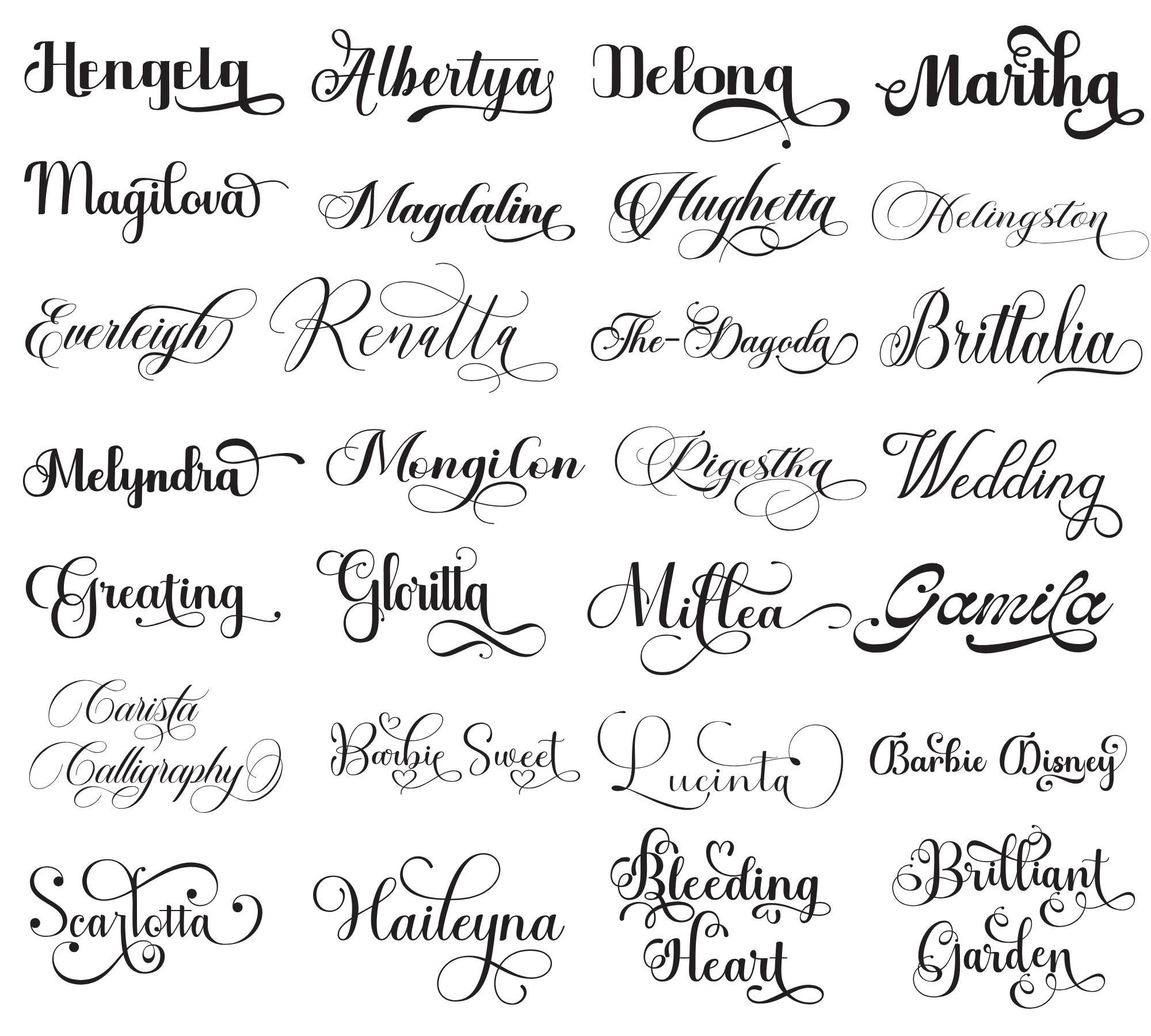 Noypi Lettering Wedding Calligraphy, Cursive, and Handwritten Fonts for Invitations ...