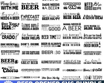Paquete SVG de abridor de cerveza, diseños SVG de citas sobre cerveza, refranes divertidos sobre cerveza SVG, vaso de cerveza Svg, citas sobre alcohol Svg.