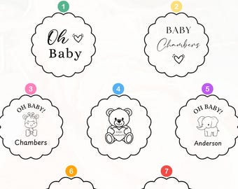 Custom Baby Name Cookie Stamp: Personalized Baby Shower Favor