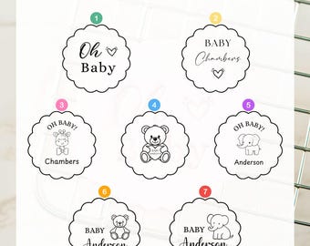 Custom Baby Name Cookie Stamp: Personalized Baby Shower Favor