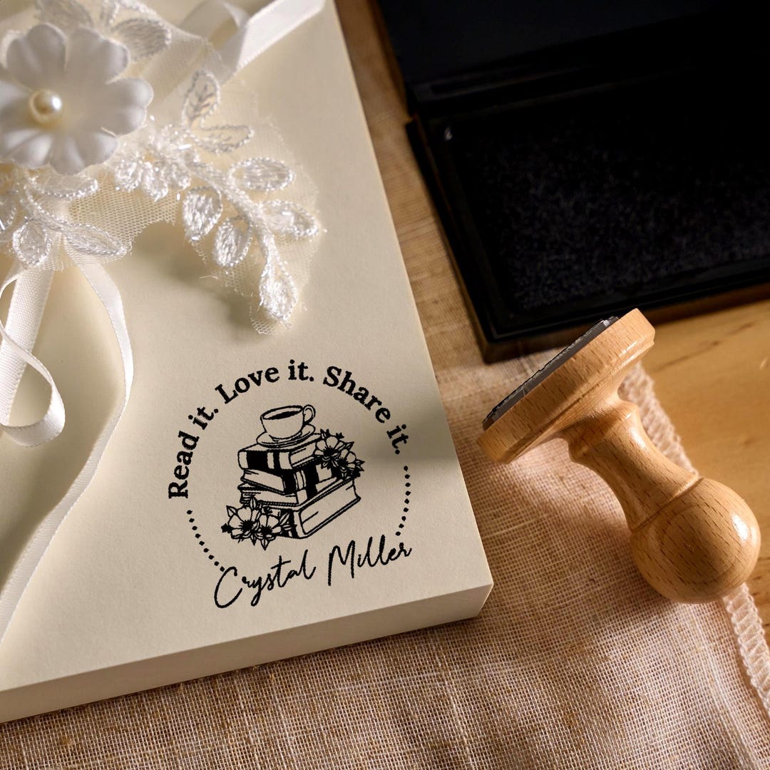 Personalized Book Embosser, Custom Ex Libris Stamp, Unique Reader Gift ...