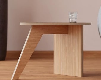 Archivos de corte CNC para mesa auxiliar de vela / Muebles digitales modernos / Diseño de muebles minimalistas / dxf dwg pdf / Bricolaje / Espacio habitable