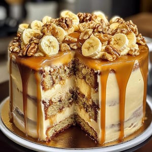 BEST RECIPE For Banana Walnut Caramel Pecan Cake Download