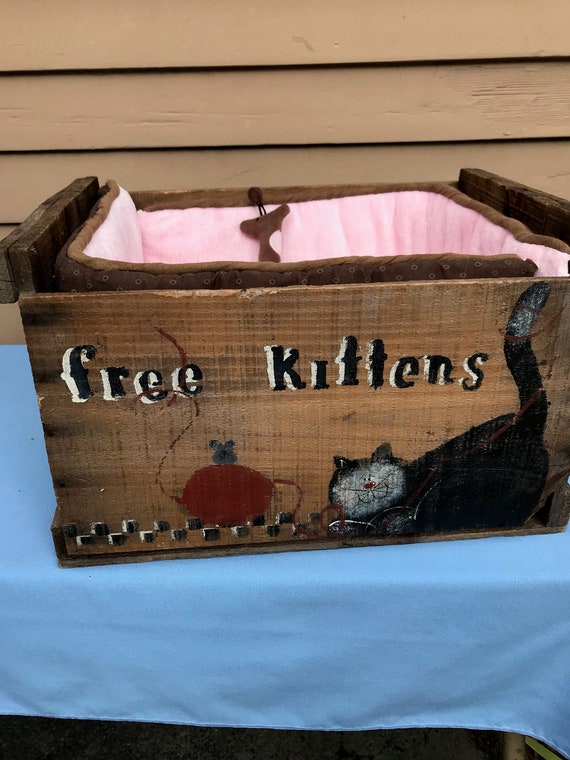 crate cat bed
