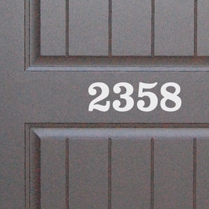 Transom Window Decal, Vinyl House Number Door Decal, Decorative Home Address, 911 Address Sign, Curb Appeal Sticker, Front Entry Numbers