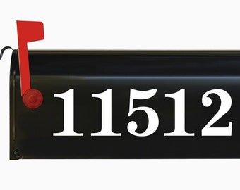 Personalized Mailbox Numbers Decal: Vinyl Address Sticker for Home or Mailbox