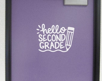 Classroom welcome door decal, Hello Preschool Pre-K Kindergarten 1st 2nd 3rd 4th 5th, Elementary school decal, Grade level teacher decal