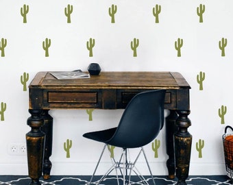 Cactus wall decal | Boho Nursery | Cactus decal set | Cacti decor | Saguaro wall art | Succulents | vinyl decal pack | wall pattern sticker