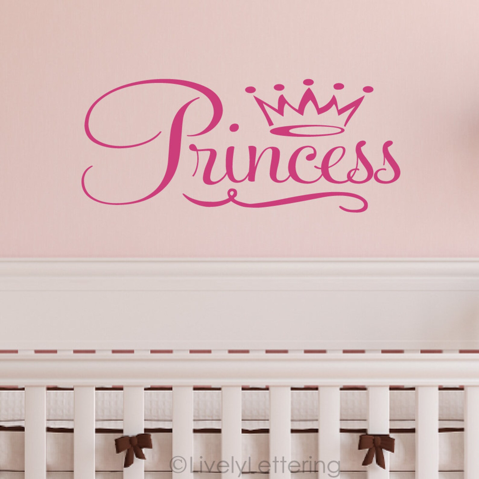 Princess wall decal Princess theme bedroom Princess vinyl Etsy