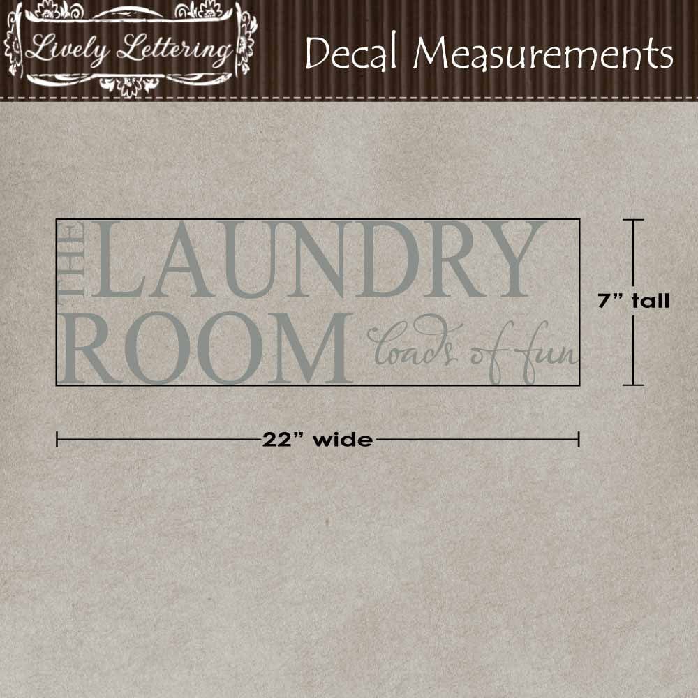 Laundry Room Wall Decal Loads of Fun Quote Funny Wall Quotes | Etsy
