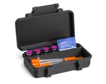 glp-1 storage GLP-1 TRAVEL CASE- Peptide Storage Box ( 3ml X 4 Vials and Accessories)