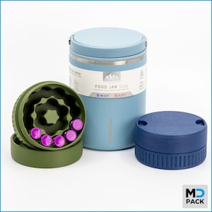 Peptide Vial Insert: Secure Storage for 3ml Vials, Fits 32oz Hydrapeak