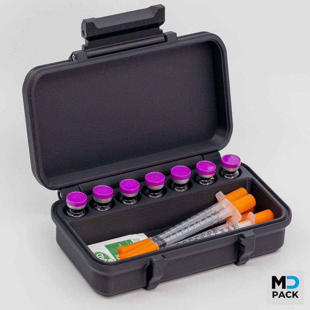 3ml Vial and Syringe Case | Case for Peptides, Tirzepatide, Semaglutide ...