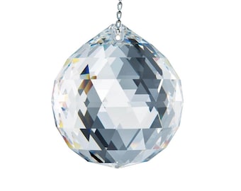 Swarovski Crystal 70mm Prism Large Hanging Crystal Ball Amazing Brilliance Austrian Crystal Sun Catcher, Window Rainbow Maker, Special Gift