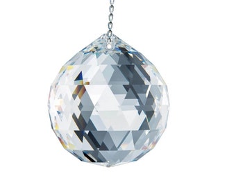 Swarovski Crystal 60mm Prism Large Hanging Crystal Ball Amazing Brilliance Austrian Crystal Sun Catcher, Window Rainbow Maker, Special Gift