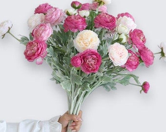 Silk Peony Artificial Flowers – Perfect Blooms for Weddings, DIY, Home and Office Decor, Bridal Bouquets, Valentine&#39;s and Mother&#39;s Day Gifts