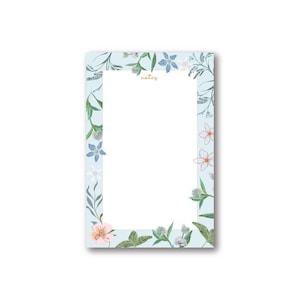 MINI MOVES NOTEPAD, 70 arkuszy, 4,25 x 6,5 cala, bloczki z kwiatowymi notatkami, Bloom Notepad, zielony notes, pomysł na prezent, prezent dla niej, artykuły biurowe