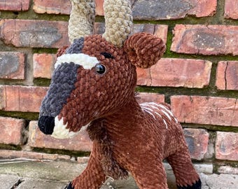 Realistic Kudu Crochet PDF Pattern | Amigurumi Safari Animal Toy (English & Afrikaans)