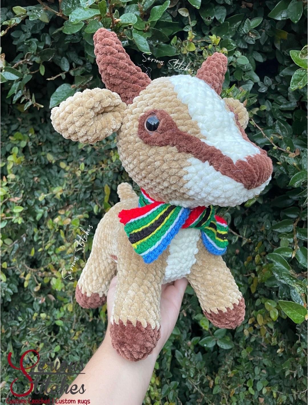 Springbok Backside Pattern Realistic Springbok With SA Flag Scarf Crochet Pattern | Afrikaans and ...