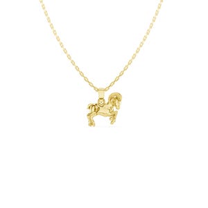 Aries Zodiac Necklace - Sterling Silver Aries Pendant - 18K Gold Plated Ram Necklace - Handmade Astrology Jewelry - Aries Gift