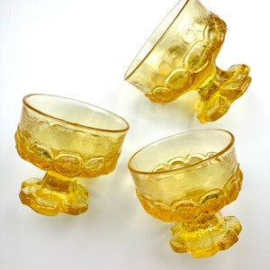 Tiffin Franciscan Madeira Cornsilk Yellow Sherbert Glasses