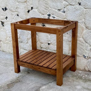 Farmhouse Rustic Bathroom Vanity without Top, Custom 36 Bathroom Vanity Wooden  for Single Sink