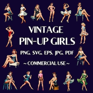 1950s Pin up Girls - Etsy