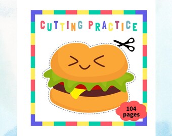 Cutting Activity Printable, Scissor Skills Practice, Fine Motor Skills Worksheet, Preschool Montessori, Kids Life Skill Education