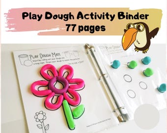 Colors Play Doh Mats, Kids Printable Play Dough, Montessori Play Doh Activity, Preschool Fine Motor Skills, Kindergartem Pre-k