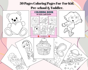 Kids Coloring Pages, Coloring Books for Kids, Kids Learning Education Resources, Homeschool Coloring Pages, Activity Gift For Kids