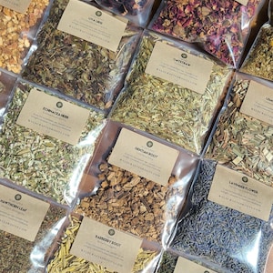 15g Dried Herbs | organic, wildcrafted, loose teas, herbal teas