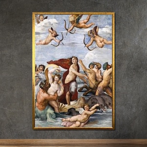 Renaissance Canvas Print: Raphael-Inspired Mythological Scene