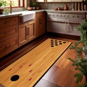 Bowling Lanes Rug for Playing Bowling, Bowling Rug, Bowling Strike Rug, Bowling Playing Rug, Runner Rug,