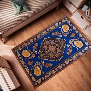 Blue Magical Flying Rug, Flying Carpet, The Magic Rug, Decoration for Kids Room, Cool Gift for Kids, Magician Mat, Wizard Rug