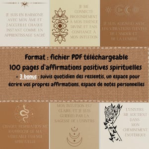 100 Positive Affirmations PDF - spiritual development - energy alignment - gratitude and self-love affirmations
