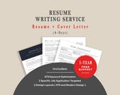 Professional Resume writer, Resume + Cover Letter writing service, CV Writing, Custom Resume for Specific job Application, 4 days Turnaround