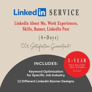 Servicio profesional de optimización de perfiles de LinkedIn / Cambio de imagen optimizado para SEO para solicitantes de empleo / Marca personal Más de 12 banners y publicaciones de LinkedIn