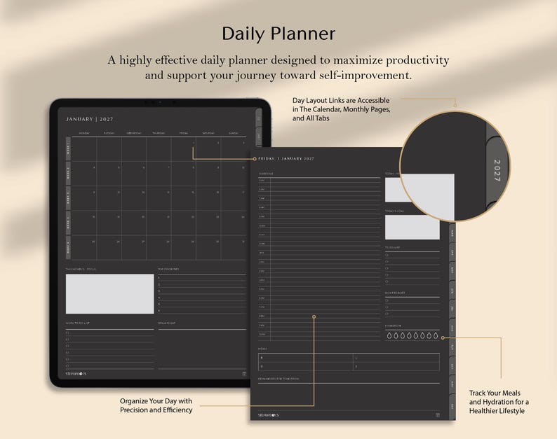 weekly planner digital download