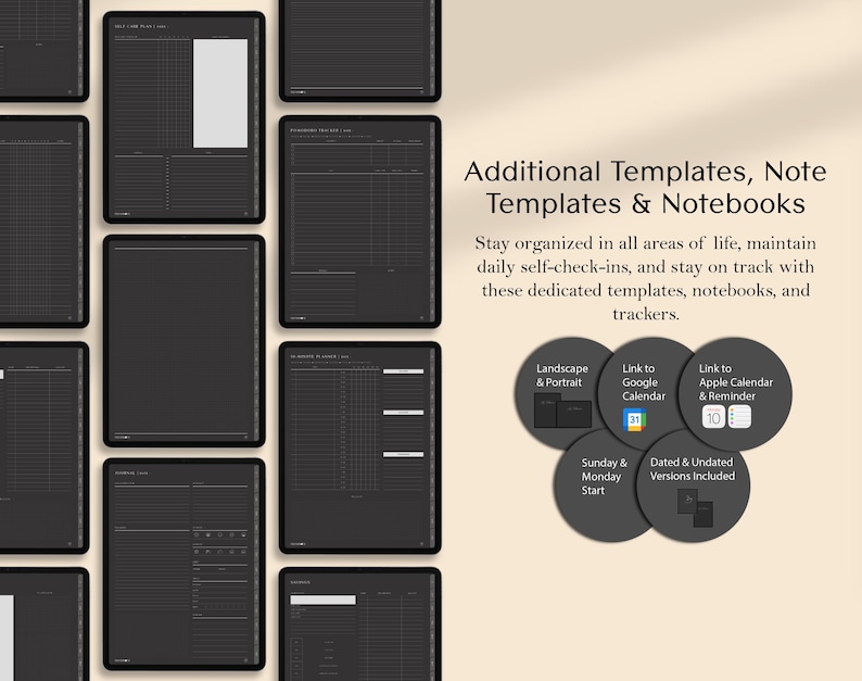 Hyperlinked Dark Mode PDF for iPad & Tablet