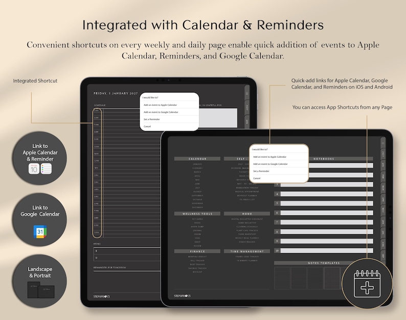 google notes and notebooks