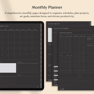 hyperlinked digital planner monthly planner 2027