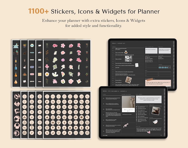 1100+ digital stickers