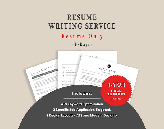 Resume Writing Service, Professional Resume Writer, CV Writing Service, Resume Maker, Resume Builder, ATS resume, Modern resume, 4 Days
