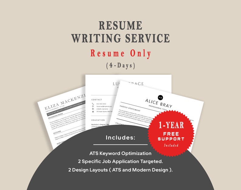 Best professional resume writing service with ATS-friendly formatting, SEO-optimized keywords, and expert cover letter writing. Fast 24-hour or 36-hour rush delivery. LinkedIn profile optimization, personal branding, and CV writing by certified resume writers. Includes 12 premium LinkedIn banner designs + career coaching tips. Affordable, top-rated, and trusted by executives & job seekers. 1 resume service for tech, healthcare, and corporate careers.