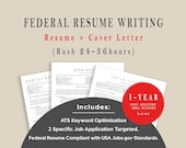 Federal Resume Writing Service + Cover Letter | ATS & OPM Compliant | Military Transition Help |  USA GovernmentJobs Expert Writer | Rush