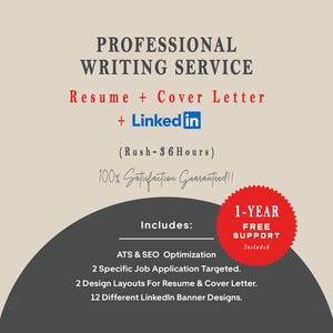 Rush Resume Writing Service 36-Hour: ATS Resume, Cover Letter & LinkedIn Profile Writer